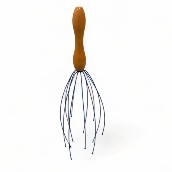 Metal Head Message Scratcher With Wooden Handle - Picture 2 of 3